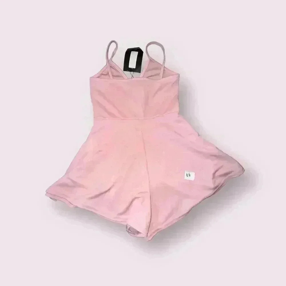 Pretty Little Thing Pink Romper NWT Shorts Small 6 Womens - Picture 2 of 5